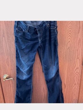 Silver Jeans Women's Dark Blue Boot Cut Jeans